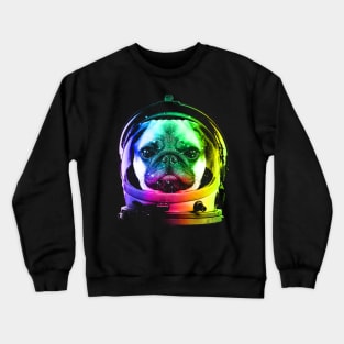 Astronaut Pug Crewneck Sweatshirt